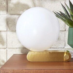 CB2 x Fred Segal White Glass Globe Lamp